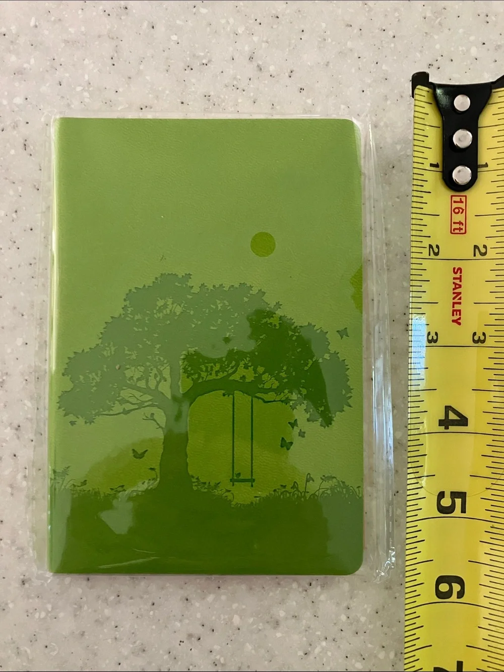 Pocket Notebook With Lined Pages, Ribbon Bookmark and Retractable Pencil